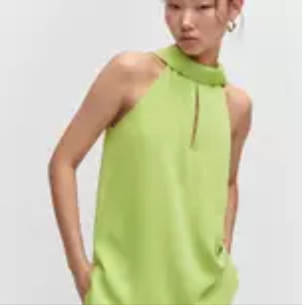 Mango Halter Top back-tie lime sz 6, 8, 10, 12 NWT - Picture 4 of 16